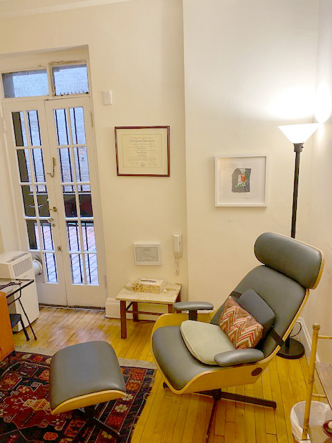 flexible office space in Upper East Side, NYC, designed for therapists seeking Door, Chair, Furniture, Housing, Armchair.